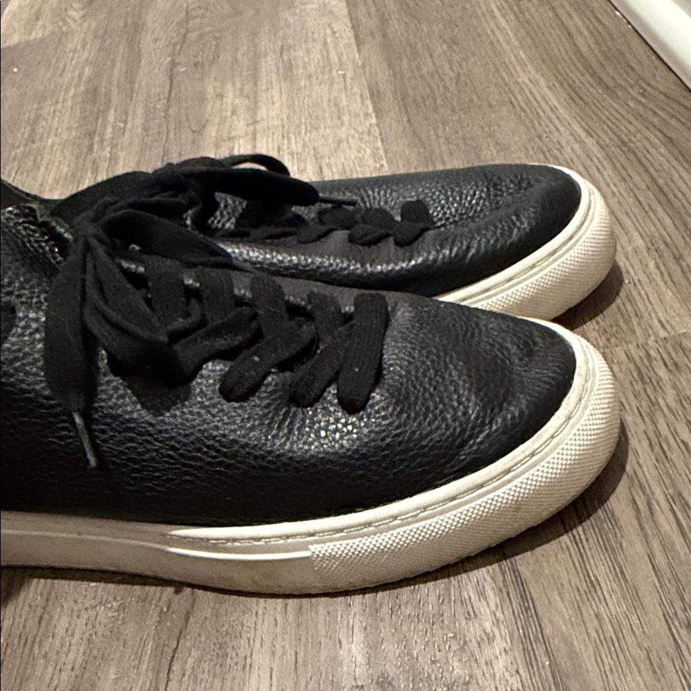 Sam Edelman Black Leather Sneakers